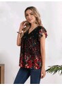 JULIA Блуза на цветя с дантела