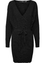 VERO MODA Плетена рокля черно