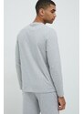Памучна блуза с дълги ръкави MICHAEL Michael Kors в меланж на сиво