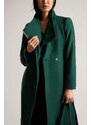 TED BAKER Палто Rose Mid Length Wool Wrap Coat 249306 dk-green