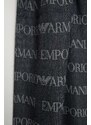 Вълнен шал Emporio Armani в тъмносиньо с десен 625060 CC786