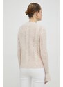 Вълнен пуловер Ivy Oak дамски в розово