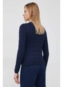 Памучен пуловер Polo Ralph Lauren в тъмносиньо от лека материя 211891641