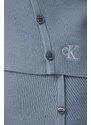 Жилетка Calvin Klein Jeans в сиво от лека материя