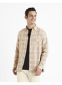 Celio Plaid Flannel Shirt Canewto - Mens