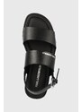 Кожени сандали Karl Lagerfeld KASTOR II в черно KL70206
