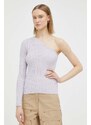 Пуловер Remain дамски в лилаво
