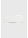 Ниски кецове Calvin Klein Jeans FLATFORM+ CUPSOLE LOW TXT в бяло YW0YW01033