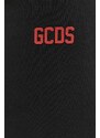 Памучен спортен панталон GCDS в черно с изчистен дизайн