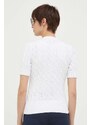 Памучна жилетка Polo Ralph Lauren в бяло от лека материя 211906814