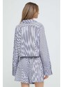 Памучна пижама Polo Ralph Lauren в тъмносиньо от памук 4P8010