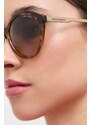 Слънчеви очила Armani Exchange в кафяво