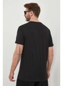 Памучна тениска Calvin Klein Jeans в черно с принт J30J323483