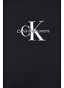Памучна тениска Calvin Klein Jeans в черно с принт J30J323483