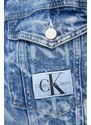 Дънково яке Calvin Klein Jeans в синьо с преходна изолация с уголемена кройка