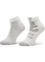 Комплект 2 чифта дълги чорапи детски United Colors Of Benetton 6AO3F2111 901 Сив