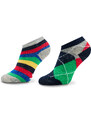 Комплект 2 чифта къси чорапи детски United Colors Of Benetton 6AO30701O 903 Цветен