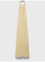 Вълнен шал American Vintage в жълто с изчистен дизайн