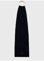 Вълнен шал Tommy Hilfiger в тъмносиньо с изчистен дизайн