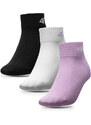 Комплект 3 чифта къси чорапи детски 4F 4FJSS23USOCF098 91S