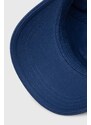 Памучна шапка с козирка HUGO в тъмносиньо с апликация 50496033