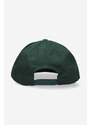 Памучна шапка с козирка Guess Originals в зелено с апликация