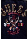 Дънково яке от памук Guess Originals Deer Denim в тъмносиньо с преходна изолация