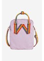 Чанта през рамо Fjallraven Kanken Rainbow Sling в лилаво
