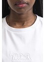 Памучна тениска Woolrich Logo T-shirt CFWWTE0056FRUT297 в бяло