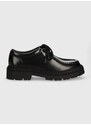Кожени половинки обувки GARMENT PROJECT Spike Lace в черно с платформа GPW2367
