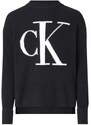 CALVIN KLEIN Pullover Ck Intarsia Loose Sweater J20J221347 BEH ck black