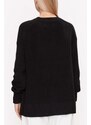 CALVIN KLEIN Pullover Ck Intarsia Loose Sweater J20J221347 BEH ck black