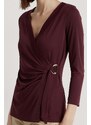 RALPH LAUREN Блуза Jainab-Mid Sleeve-Pullover 200889081008 vintage burgundy