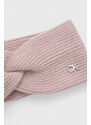 Лента за глава с вълна Calvin Klein в розово