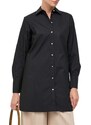 KARL LAGERFELD Риза Signature Tunic Shirt 235W1602 999 black