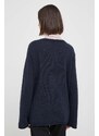 Вълнен пуловер Tommy Hilfiger дамски в тъмносиньо