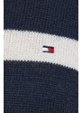 Вълнен пуловер Tommy Hilfiger дамски в тъмносиньо от лека материя WW0WW40264