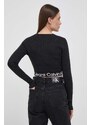 Жилетка Calvin Klein Jeans в черно от лека материя
