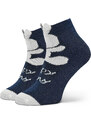 Комплект 2 чифта дълги чорапи детски United Colors Of Benetton 6AO3F2111 73C Тъмносин