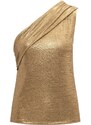 RALPH LAUREN Плетено Delfino-One Shoulder-Pullover 200909036001 new bronze