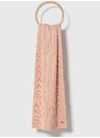 Шал с кашмир Tommy Hilfiger в розово с изчистен дизайн
