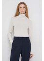 Кашмирен пуловер Polo Ralph Lauren в бежово от лека материя с поло