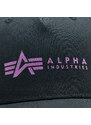 Шапка с козирка Alpha Industries 126912 Black/Dark Magenta 682