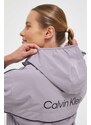 Ветровка Calvin Klein Performance в лилаво преходен модел с уголемена кройка