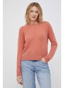Кашмирен пуловер Joop! в оранжево от лека материя