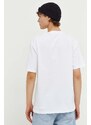Памучна тениска GCDS в бяло с принт