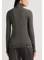RALPH LAUREN Плетено Zoe-Long Sleeve-Sweater 200675903037 modern grey heather