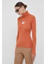 Пуловер Calvin Klein Jeans дамски в оранжево с поло