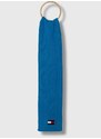 Детски шал Tommy Hilfiger в синьо с апликация