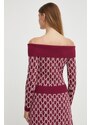 Пуловер Marciano Guess дамски в бордо